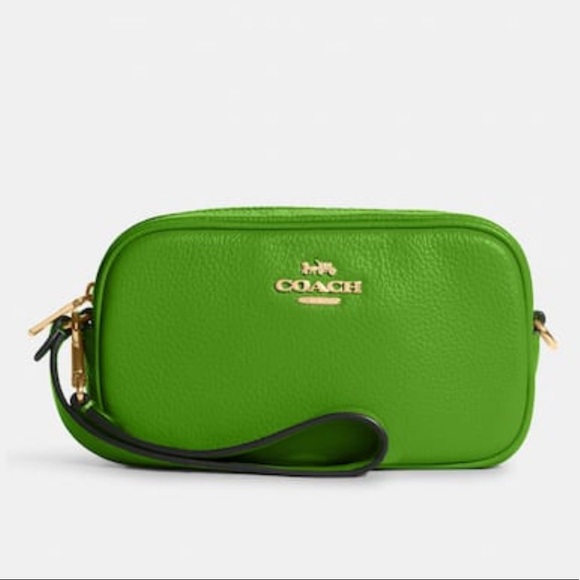 Coach Jamie WristletIM Neon Green Bags